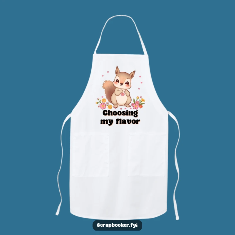 Funny Squirrel Decor Apron: Protect Your Style While You Embellish