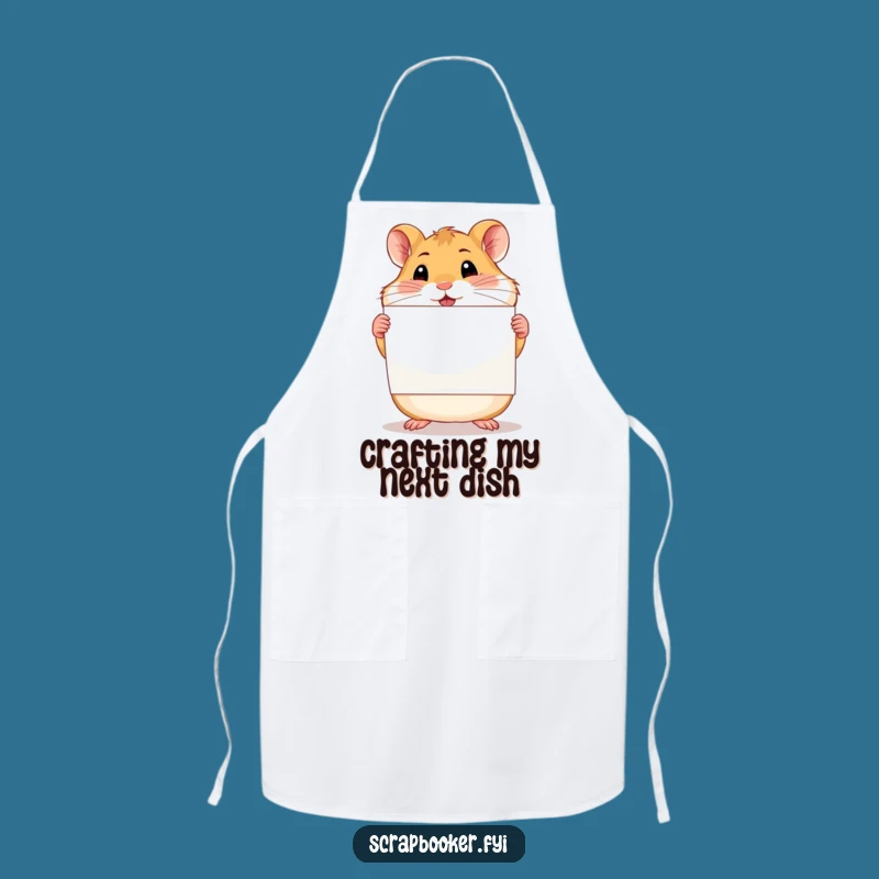 Funny Proud Hamster Scrapbook Apron - Hilarious Crafter Essential