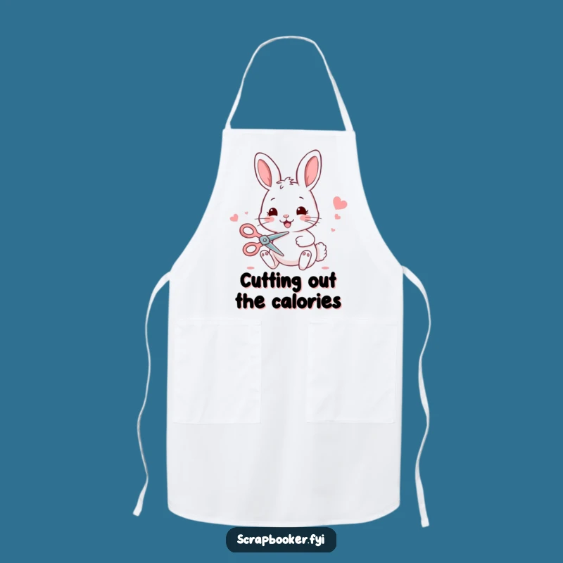 Funny Bunny Crafting Apron: Protect Your Clothes with Hilarious Style!