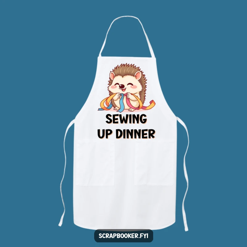 Funny Hedgehog Craft Apron A Hilarious Gift for Messy Makers with a Smile