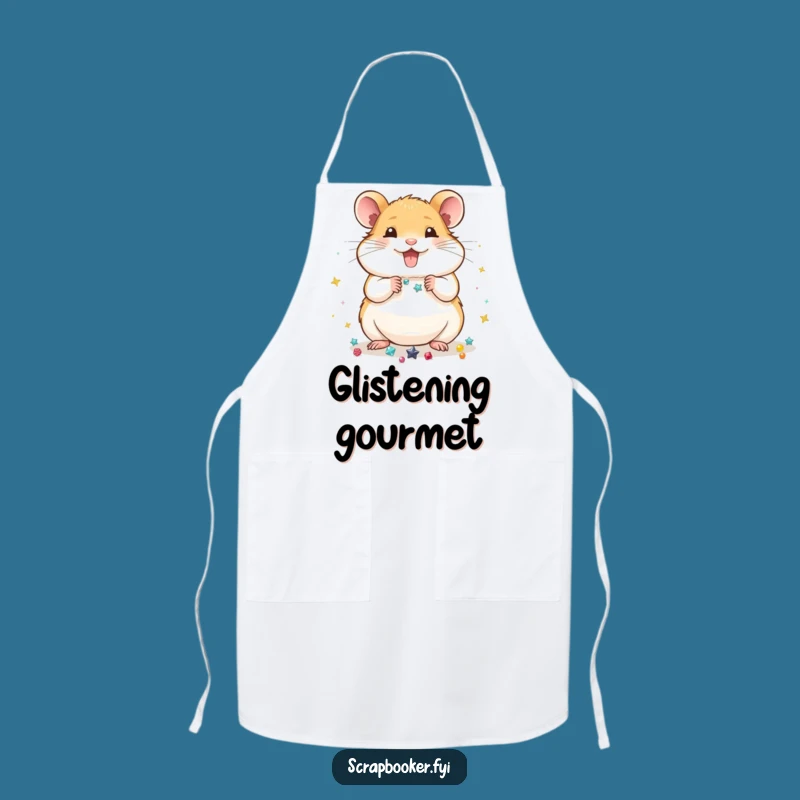 Funny Hamster Decorator Apron: Kitchen Crafts & Humorous Gift