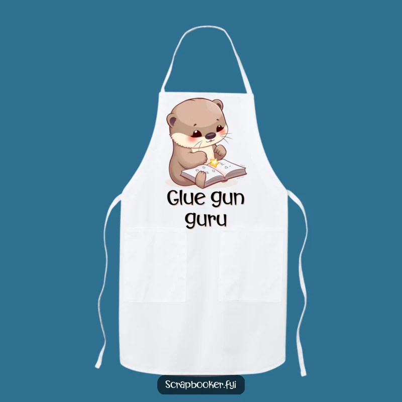 Funny Otter Apron: Cute Chef Crafting Design, Protects & Amuses, Perfect Funny Gift