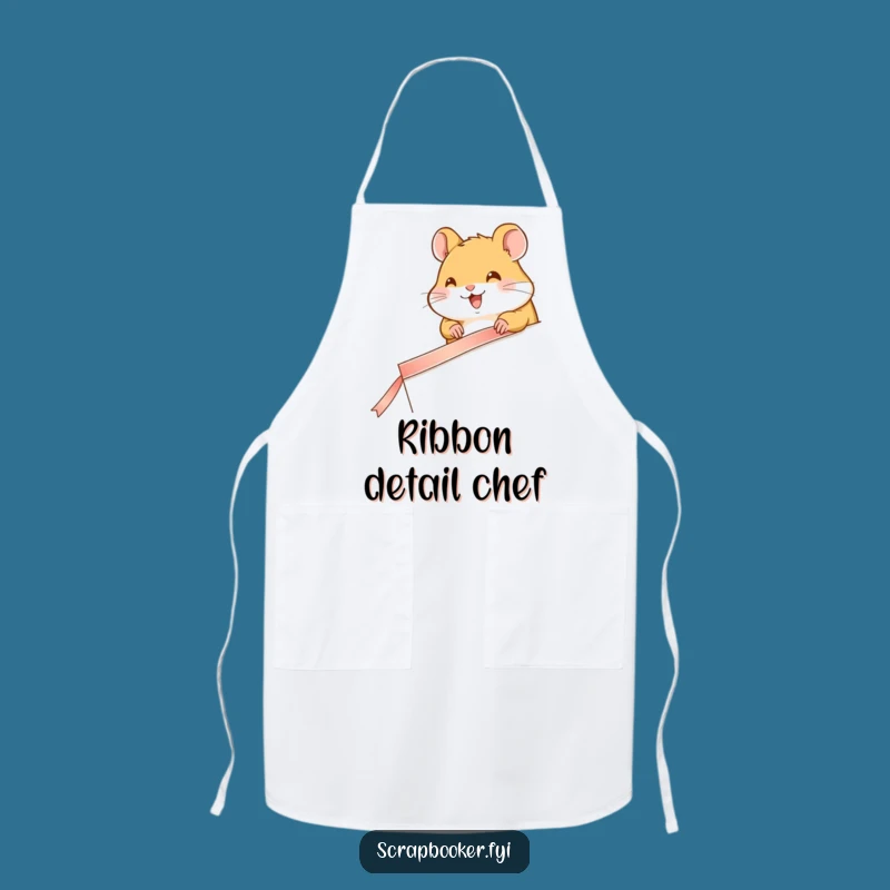 Funny Hamster Page Decorator Apron: Protect Your Clothes with Cute Crafting Style
