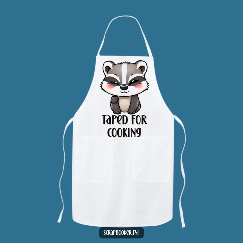 Funny Badger Apron - Keep Clean with Witty Crafting Style
