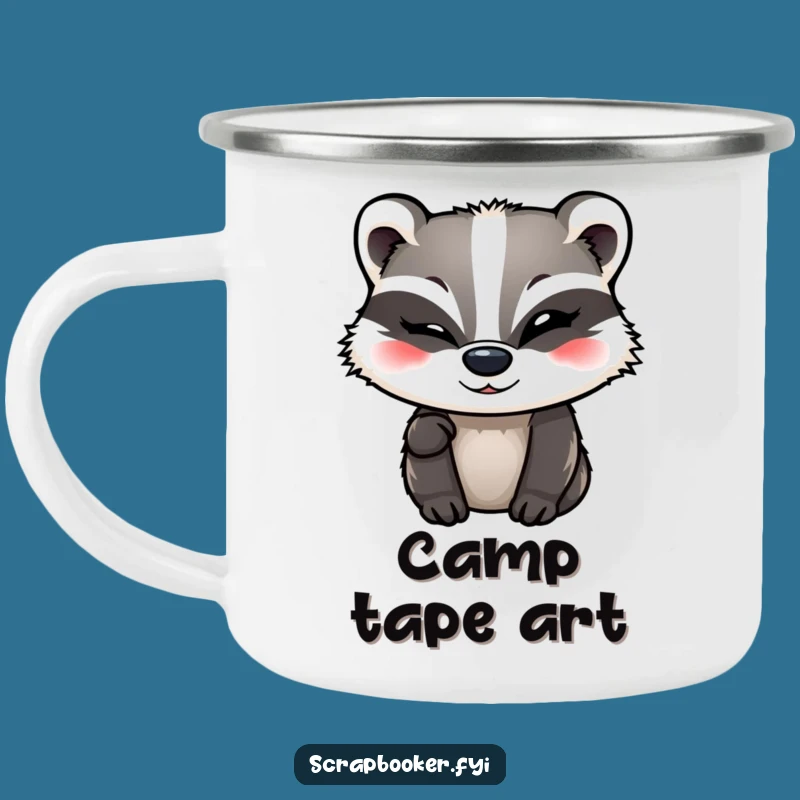 Funny Badger Camping Mug - Sip Your Brews with Witty Companionship