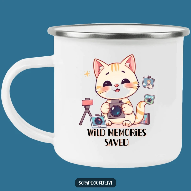 Funny Cat Camping Mug: Organized Outdoor Memory Gift
