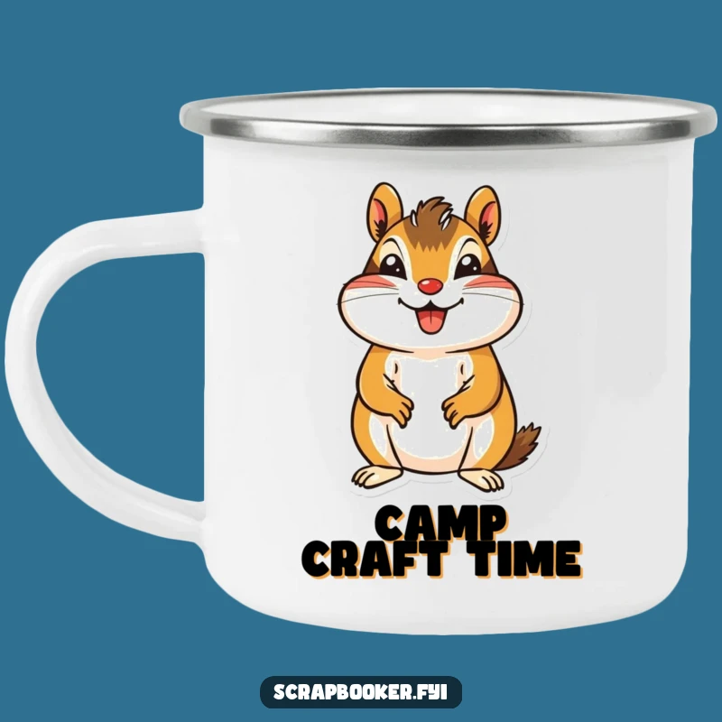 Funny Chipmunk Camping Mug - Enjoy Your Brews with Crafty Companionship