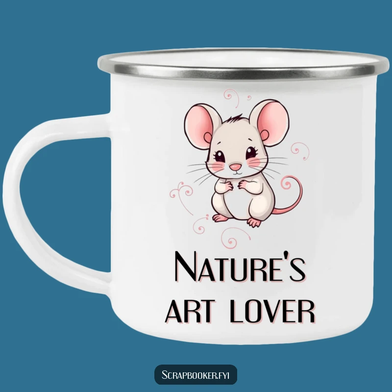 Funny Mouse Camping Mug: Meticulous Art for Outdoor Adventures