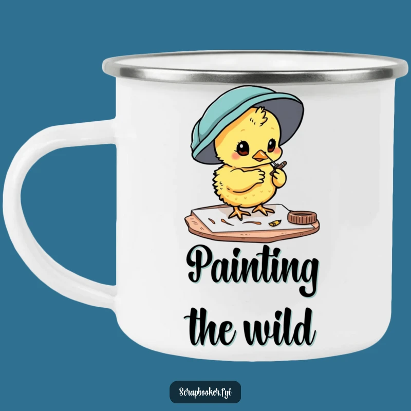 Funny Chick Crafter Camping Mug - Sip and Create On the Go