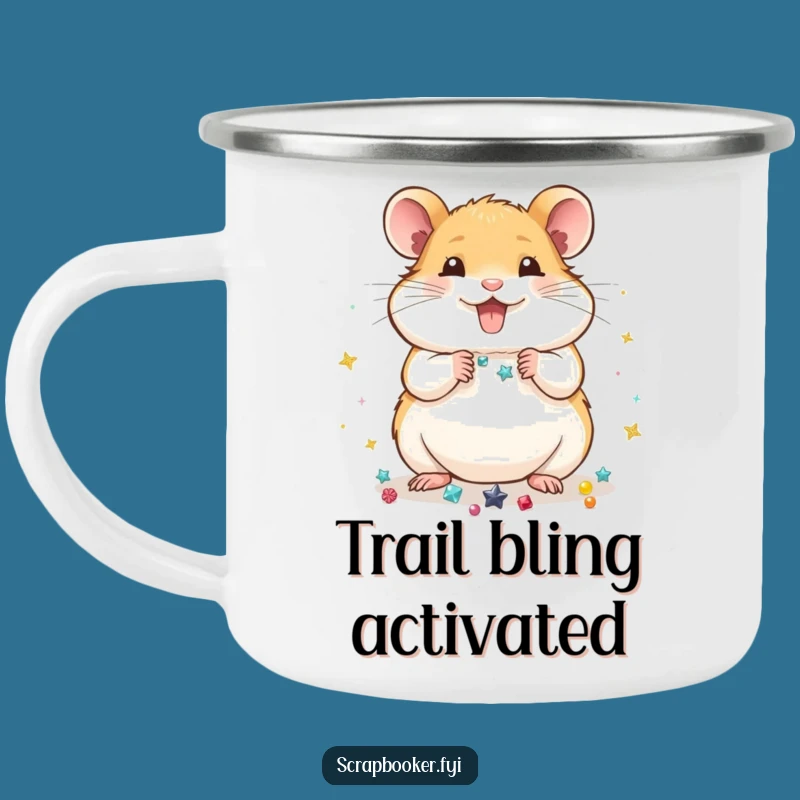 Funny Hamster Decorator Camping Mug: Crafty Adventures & Humor