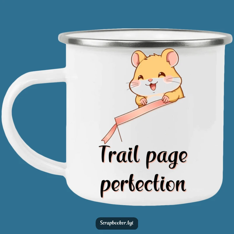 Funny Hamster Page Decorator Camping Mug: Your Adorable Companion for Organized Adventures