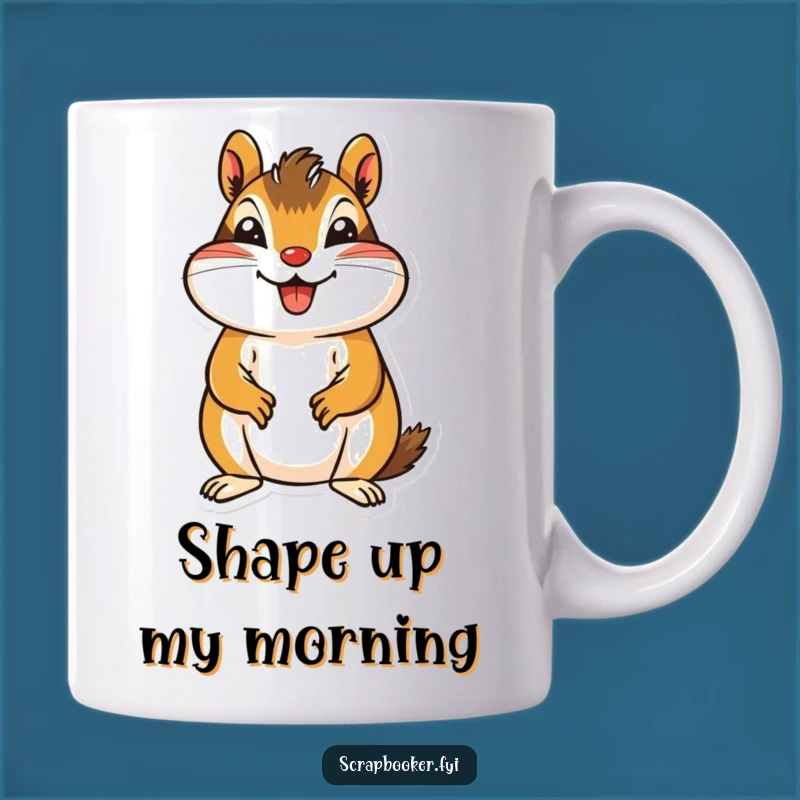 Funny Chipmunk Craft Mug - A Joyful Gift for Creative Hobbyists