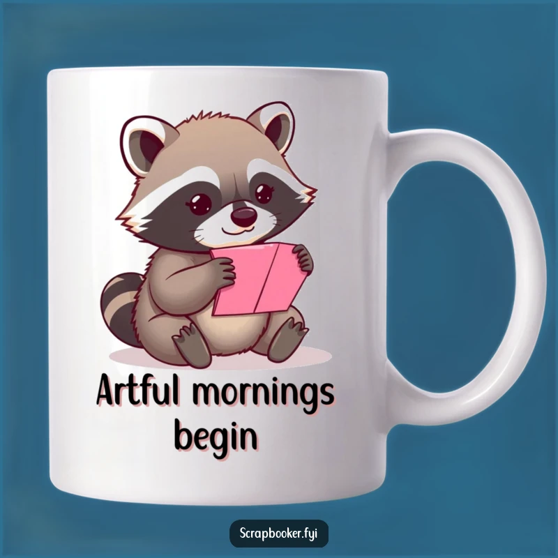 Funny Content Raccoon Folding Paper Mug - Unique Artistic & Gift Idea