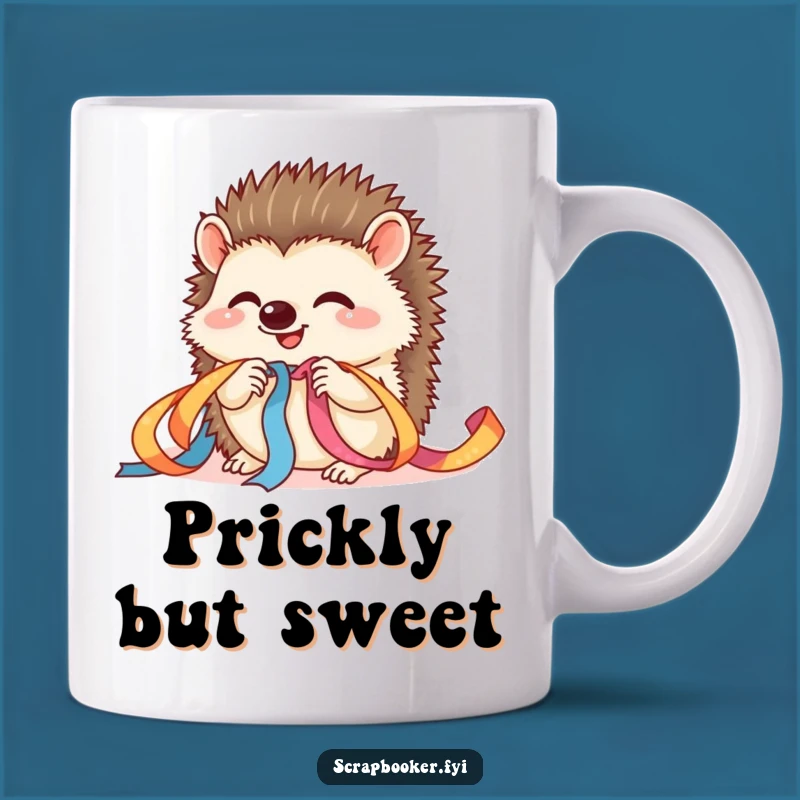 Funny Hedgehog Craft Mug A Delightful Gift for Crafters Who Love a Good Giggle
