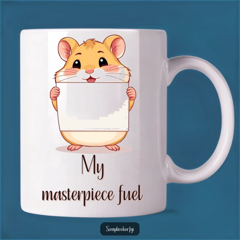 Funny Proud Hamster Scrapbook Page Mug - Perfect Crafting & Memory Gift