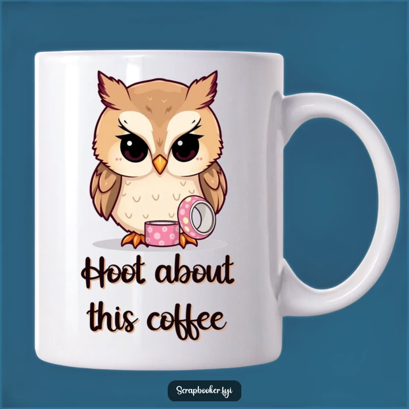 Funny Owl Tape Mug: Hilarious & Wise Gift for Detail-Oriented People!