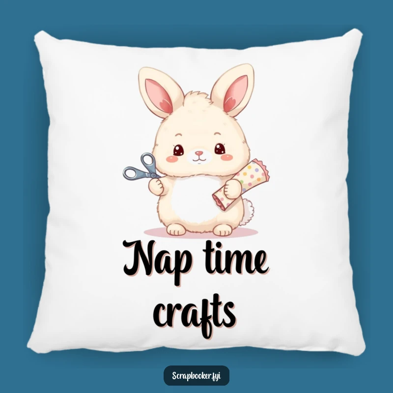 Funny Bunny Craft Pillow: Cozy Up Your Creative Space
