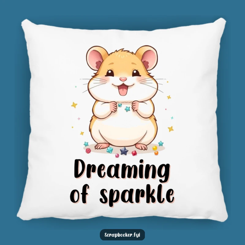 Funny Hamster Decorator Pillow: Cozy Comfort & Crafty Humor