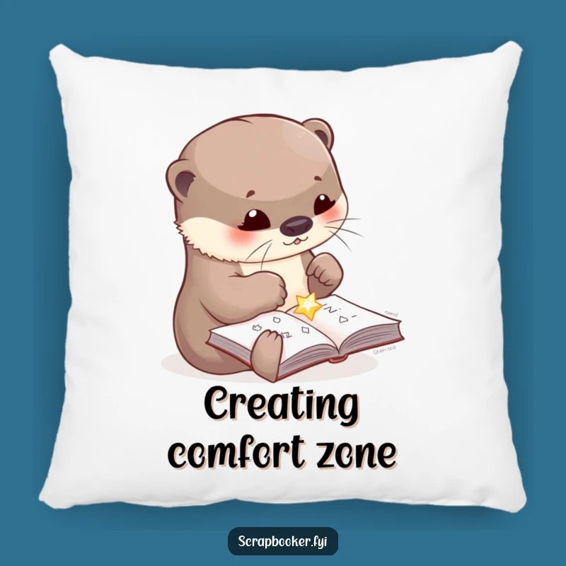 Funny Otter Pillow: Cozy Crafting Companion, Soft & Cute, Perfect Funny Gift