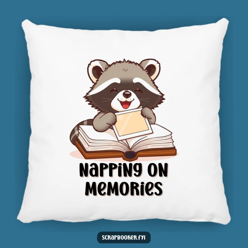 Funny Raccoon Pillow - Add Comfy Humor to Your Cozy Creative Space