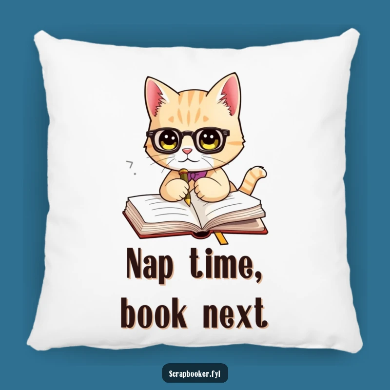 Funny Cat Bookmark Pillow: Cozy Comfort for Literary Nooks