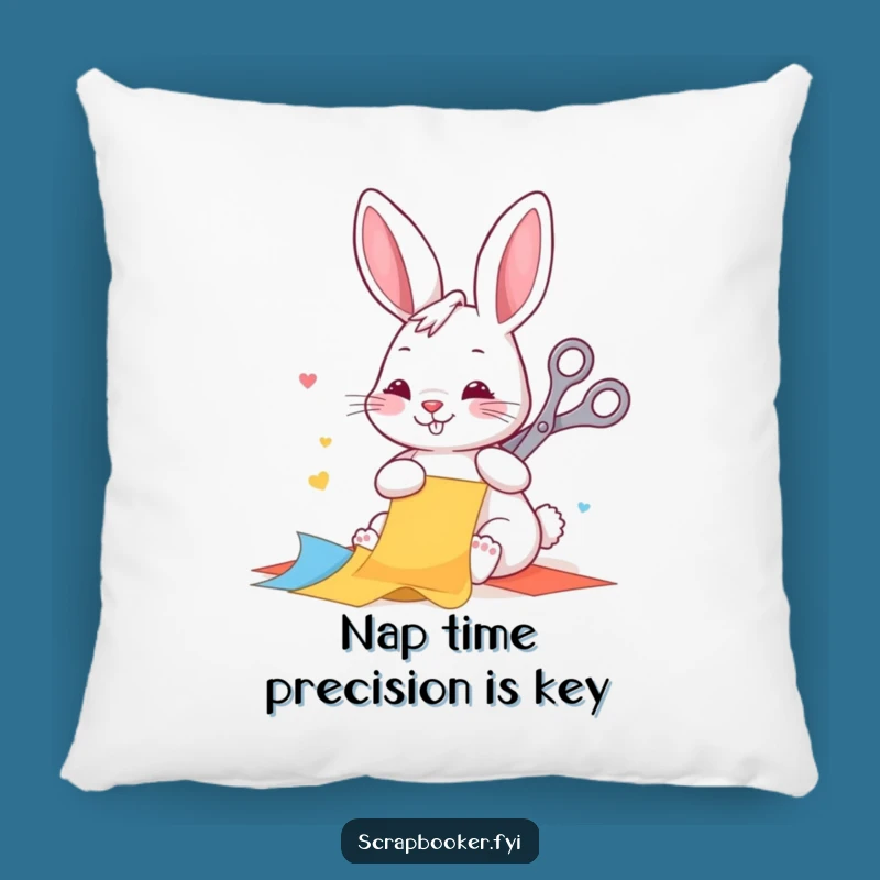 Cute Funny Rabbit Crafting Pillow: Add a Touch of Whimsy to Your Decor