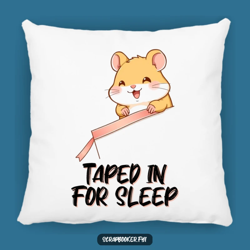Funny Hamster Page Decorator Pillow: Cozy Comfort with an Adorable and Organized Design