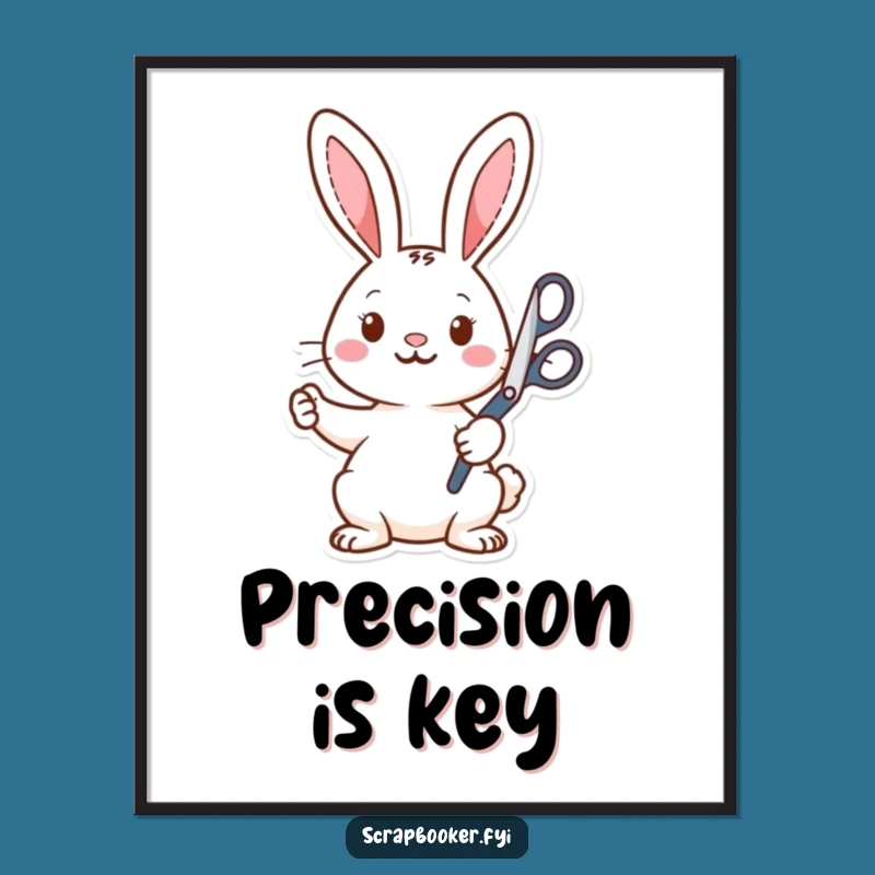 Funny Rabbit Crafter Digital Art: Printable Humor for Art Lovers