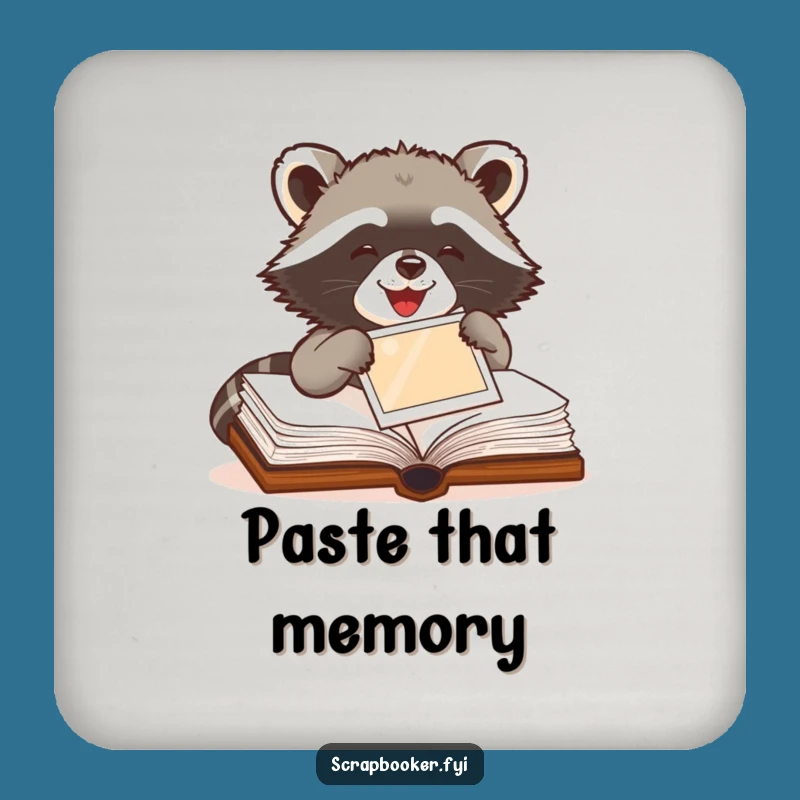 Funny Raccoon Drink Coasters - Protect Surfaces with Adorable Crafty Humor