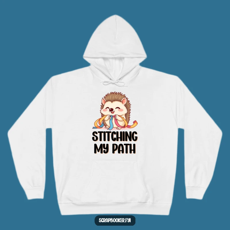 Cozy Funny Hedgehog Craft Hoodie The Ultimate Gift for Hobbyists Who Love Laughs