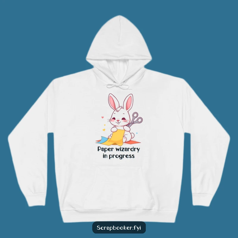 Cozy Funny Rabbit Crafting Hoodie: Stay Warm While Creating Masterpieces