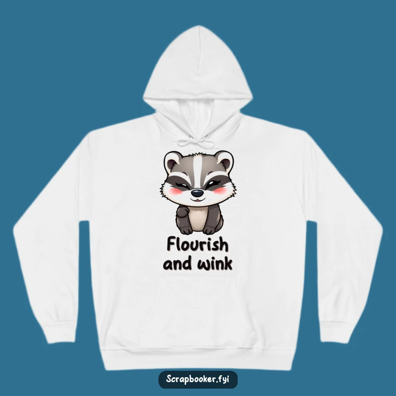 Funny Badger Hoodie - Stay Cozy with a Witty Crafting Companion