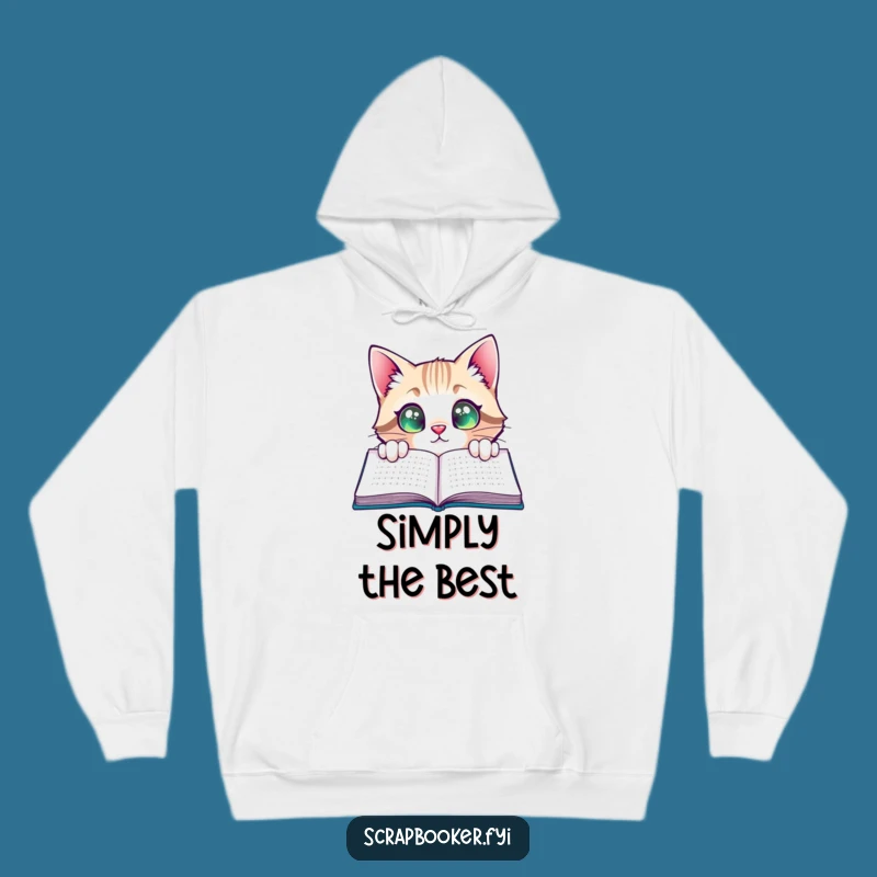 Funny Cat Hoodie: Cozy Reading Satisfaction - Warm Cat Lover Gift