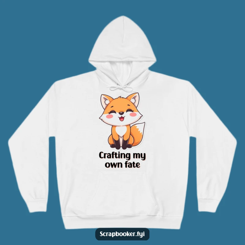 Funny Fox Hoodie: Cozy Crafting Delight, Perfect Gift for Joyful Creators!