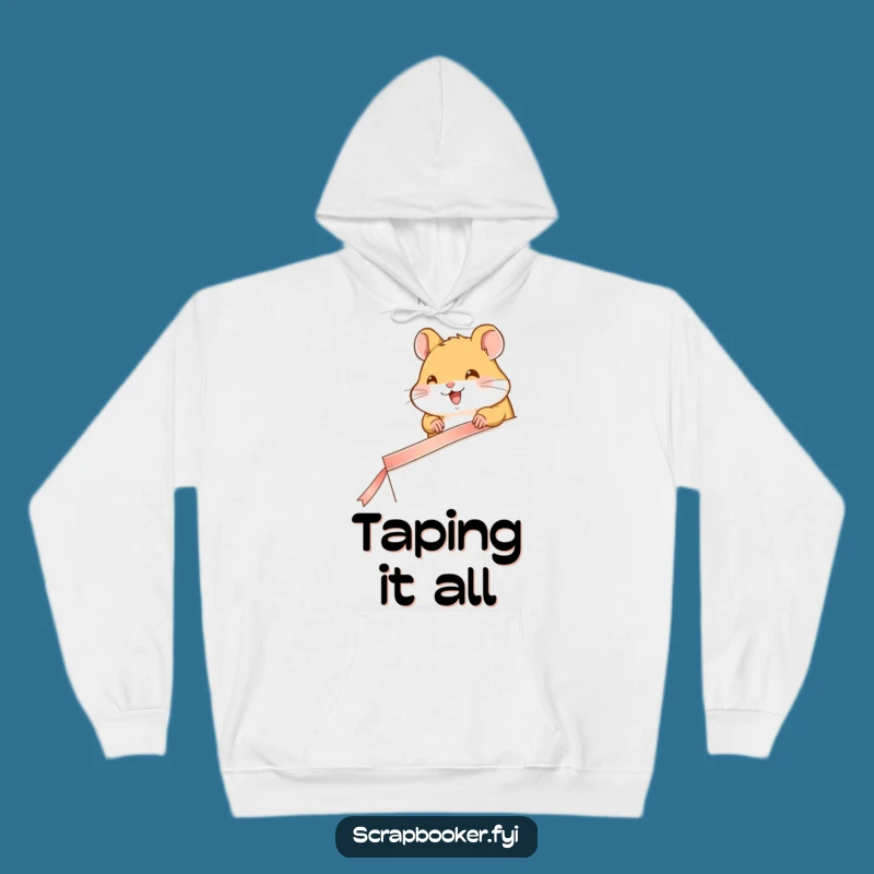 Funny Hamster Page Decorator Hoodie: Cozy Up with Adorable and Hilarious Crafty Style