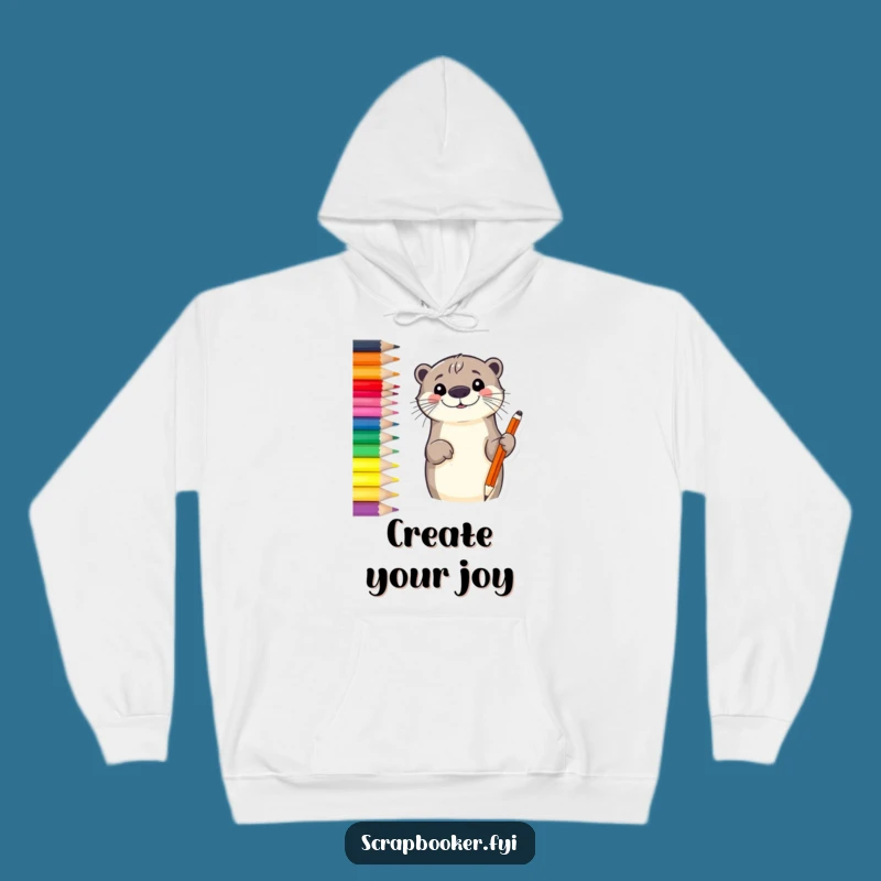 Funny Otter Sketch Hoodie: Stay Cozy and Creative with This Hilarious Design