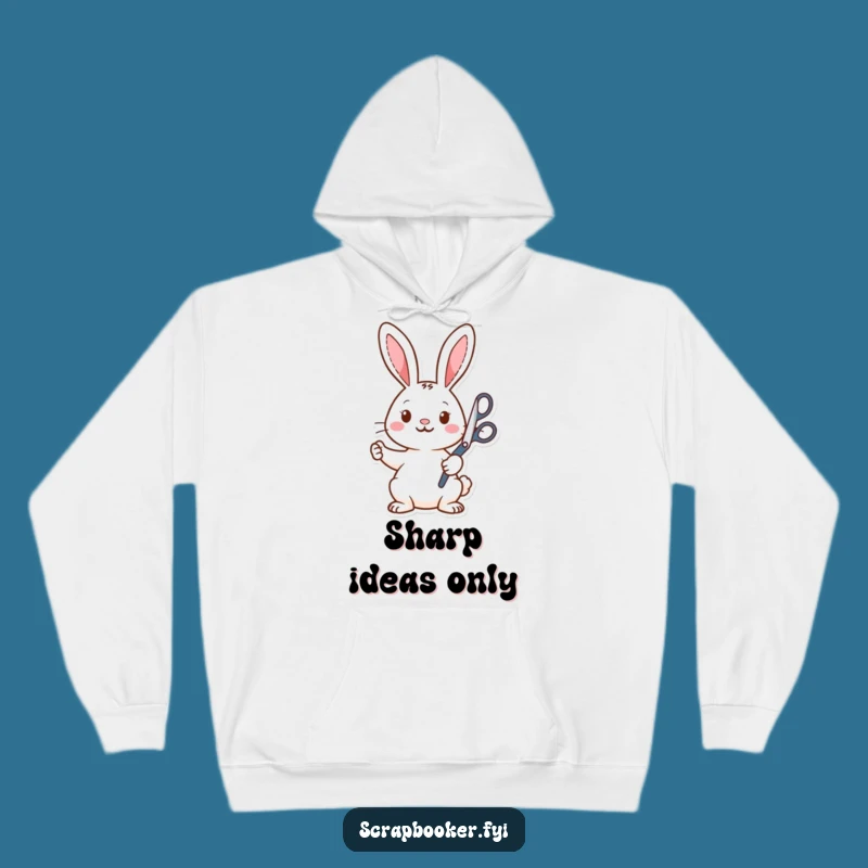 Funny Rabbit Crafter Hoodie: Cozy & Humorous Art Enthusiast Gift