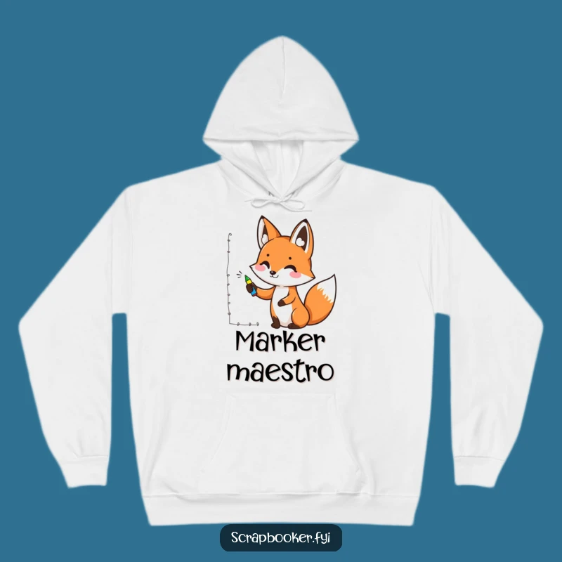 Funny Fox Art Hoodie: Cozy Fox Artist Sweatshirt, Warm & Creative, Perfect Funny Gift