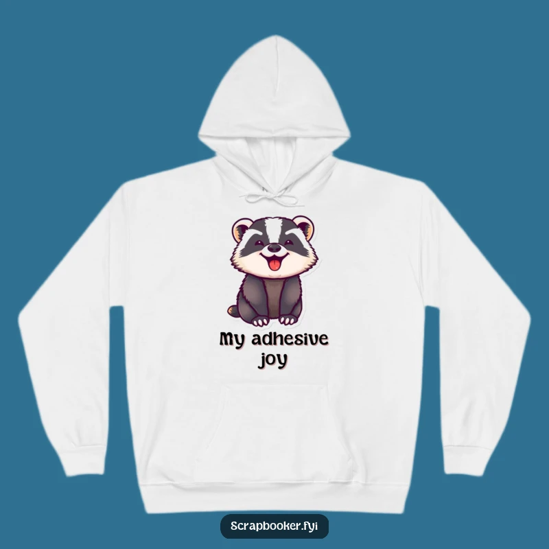 Cozy Funny Badger Hoodie: Focused Joy for Chilly Days Ahead