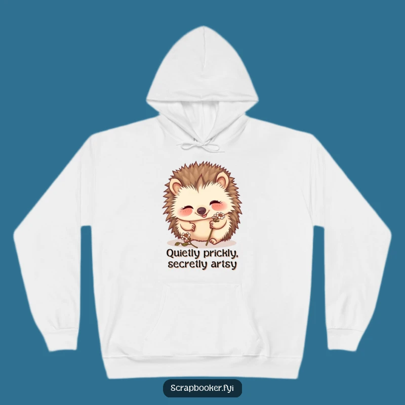 Funny Hedgehog Hoodie: Cozy Giggle Art Creation Sweatshirt for Humor Lovers