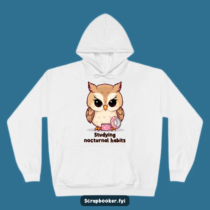 Funny Owl Tape Hoodie: Cozy Up with Wise & Witty Comfort!