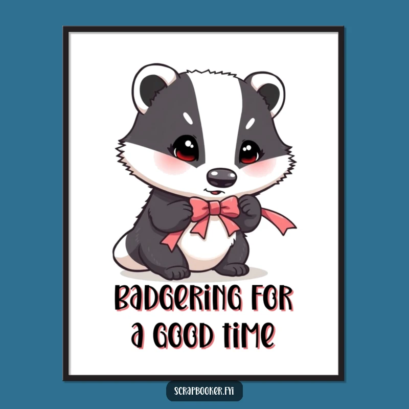 Free Printable Wall Art: Determined Badger Crafts Hilarious DIY Decor
