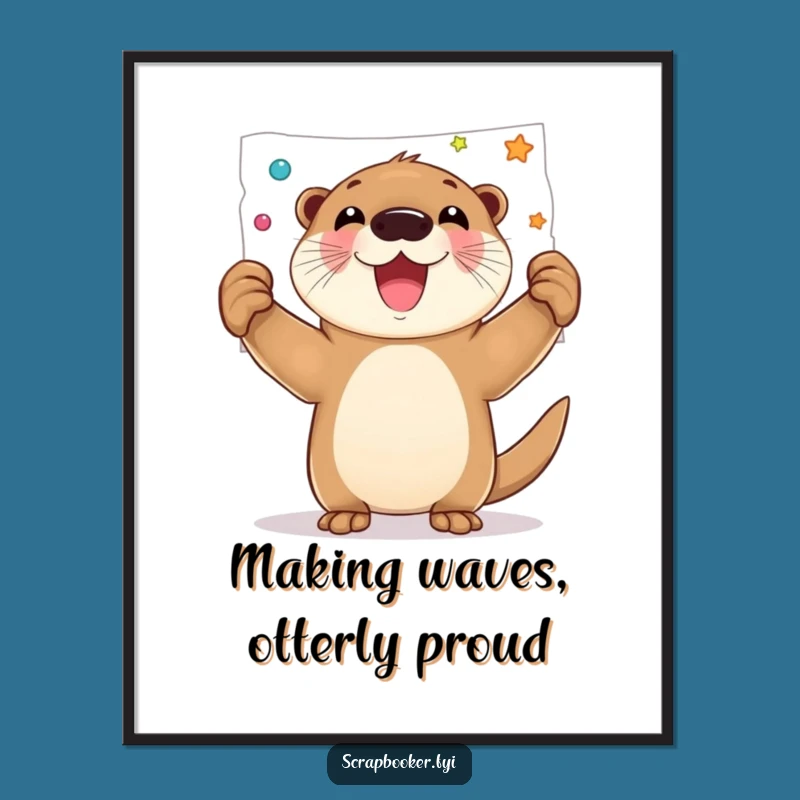 Free Printable Wall Art: Joyful Otter's Funny DIY Home Decor