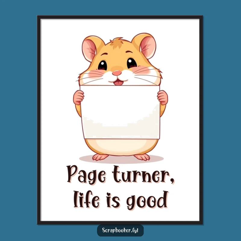 Free Printable Hamster Wall Art: Proud DIY Downloadable Decor for Creative Spaces