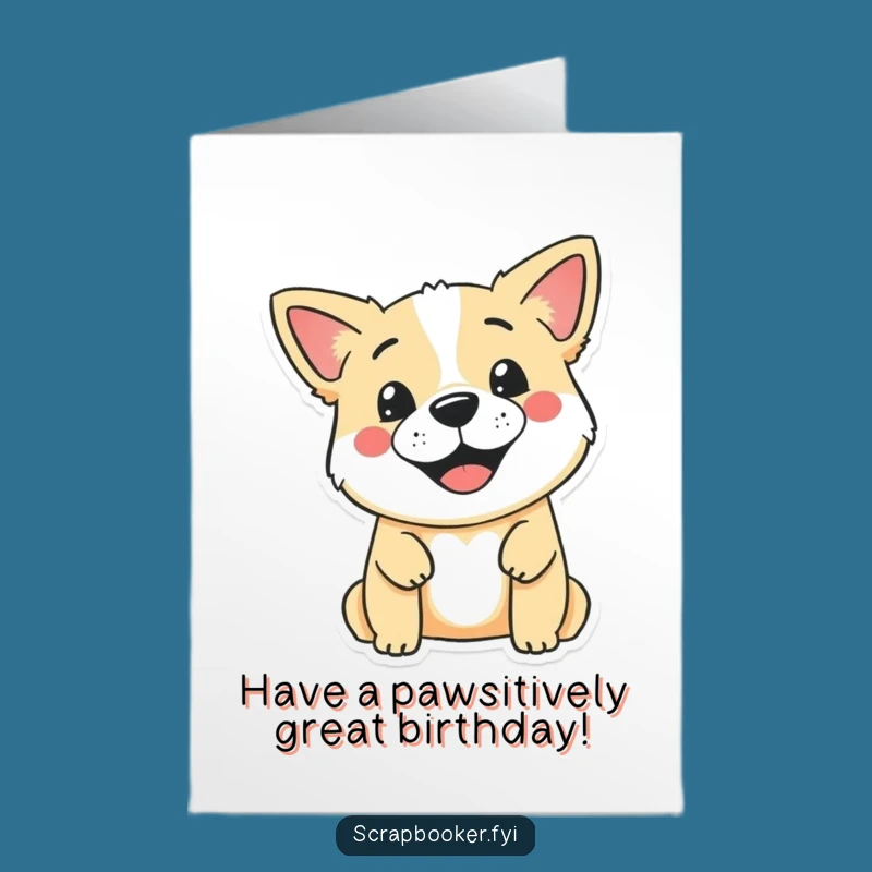 Funny Free Printable Birthday Card: Dog's Stamp of Approval, Perfect DIY Downloadable Gift!