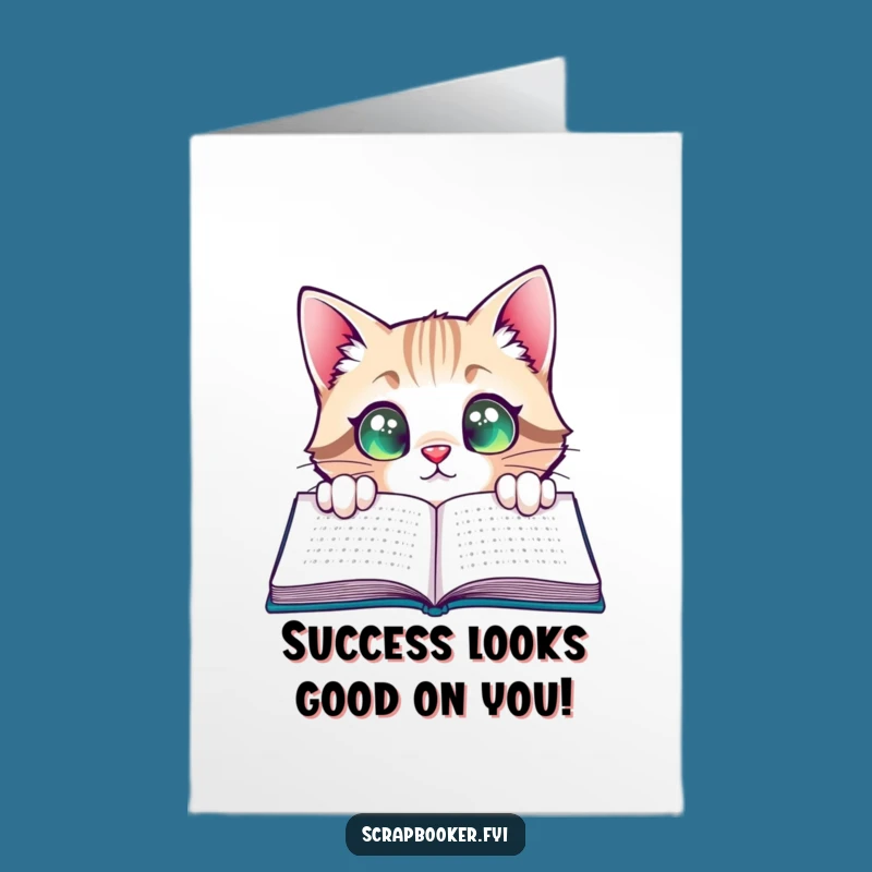Free Printable Cat Congrats Card - Proud Downloadable DIY for Achievements