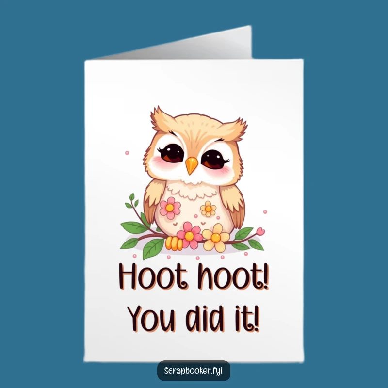 Free Printable Owl Congratulations Card: Joyful DIY Downloadable for Laugh-Out-Loud Moments
