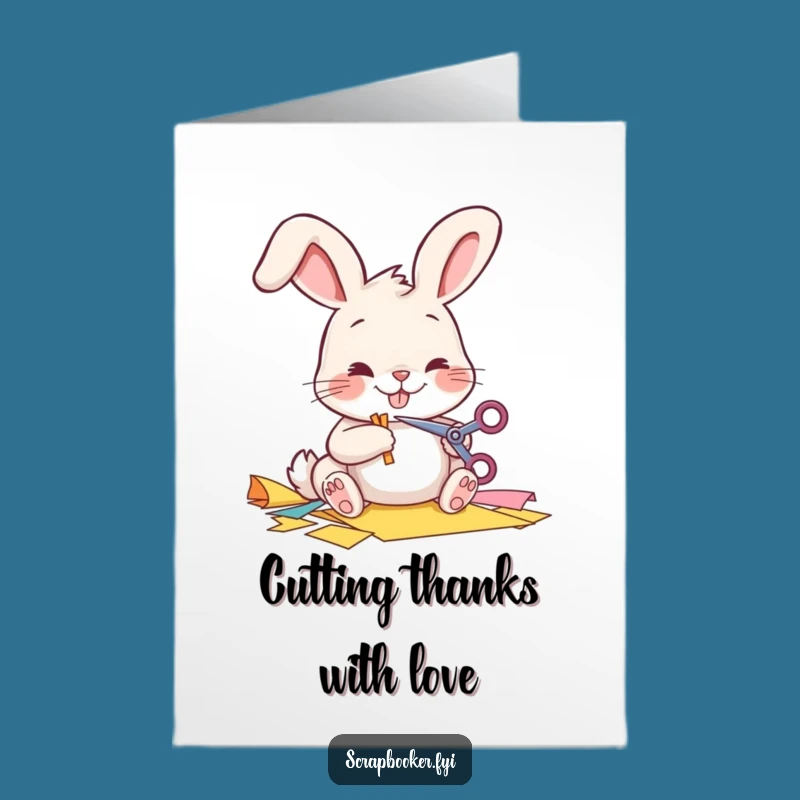 Free Printable Thank You Card: Crafty Bunny - Fun Downloadable Gift