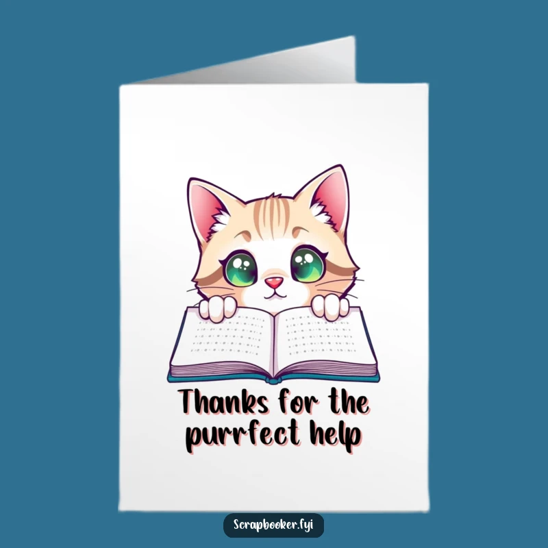 Free Printable Cat Thank You Card - Satisfied Downloadable DIY Gift of Thanks
