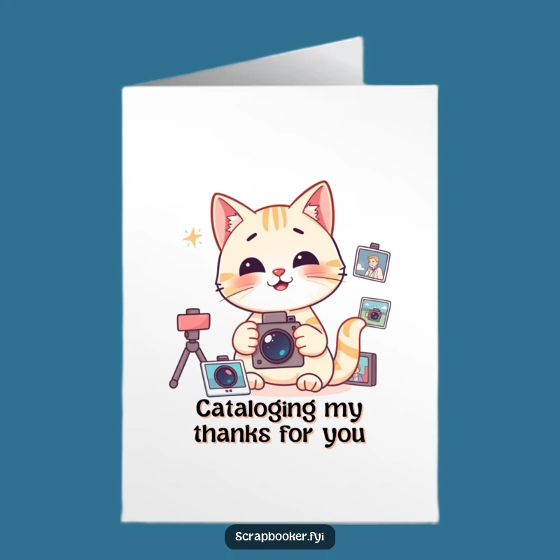Free Printable Thank You Card: Organized Cat - Fun Downloadable Gift